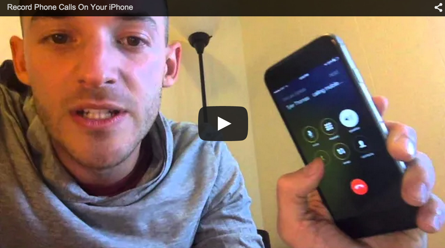 Youtube video how to record calls